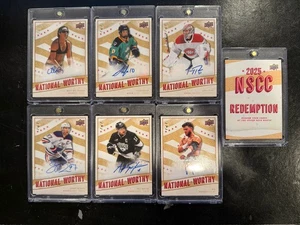 2025 Upper Deck National Worthy Auto Full Set #1/1 One of One NHL, WWE, PWHL - Picture 1 of 9