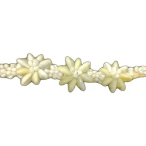 Kauri Blume geflochten Seegras Armband Handarbeit Muschel - Vintage - Bild 1 von 6