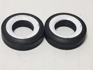 PAD PRINTED WHITEWALL DRAG SLICKS from 1949 Ford Coupe AMT 1:25 Model Kit 49 - Picture 1 of 11