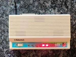 US Robotics 56K External Fax Modem White Tested & Working - Picture 1 of 6