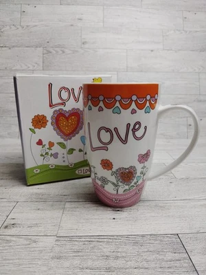 Love Colorful Ceramic Coffee Tea Mug 2009 Christian Art Gifts ~ NIB - Image 1 of 4