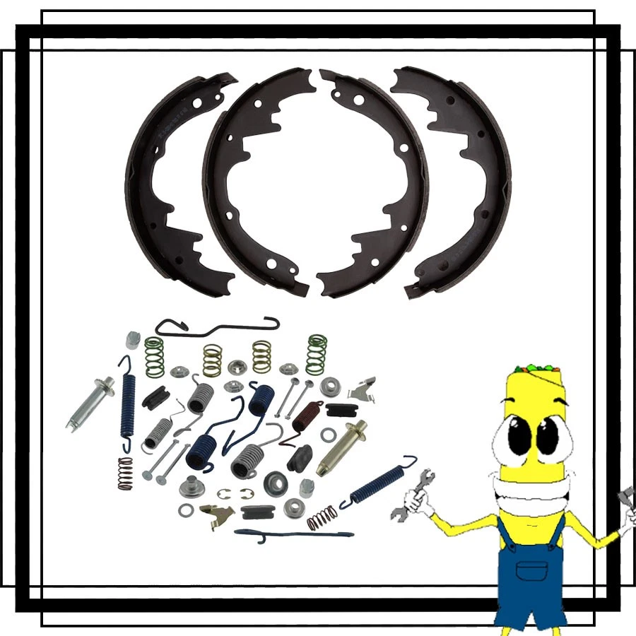 Kit de ferragens e ajustadores de sapata de freio traseiro para Chevrolet K10 Pickup 1971-1974 2 pol - Imagem 1 de 1