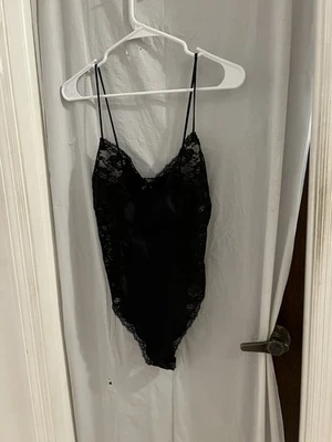 迪奥复古缎面蕾丝黑色泰迪紧身衣,尺寸 S — 第 1/4 张图片