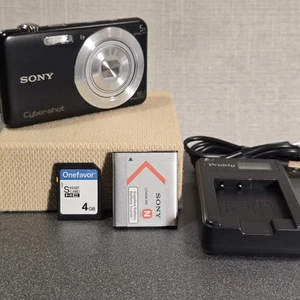 Sony Digital Camera Cybershot DSC-W710 16.1MP Black Tested - Picture 1 of 12