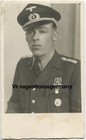 Z4774 Portrait WH Soldat Freiwilliger Orden Badges EK VWA Uniform RAR Porträt