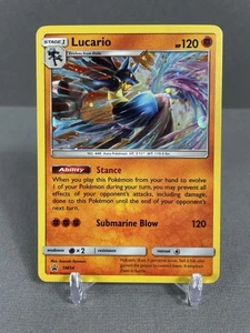 HD SWIRL Mew Tail - Lucario SM54 SM Black Star Promo Cosmos Holo Pokémon #3 - Picture 1 of 3