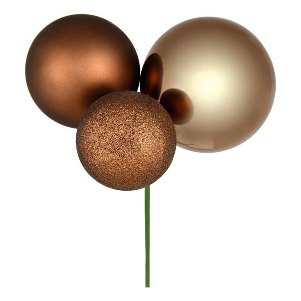 Vickerman 18" Mocha Ornament Pick 2/Bg - N193276