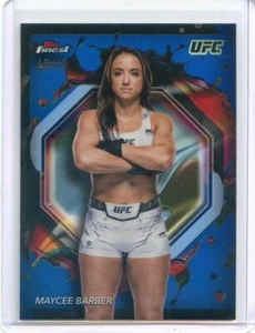 2024 Topps Finest UFC MAYCEE BARBER #228 RARE BLUE REFRACTOR /99 - Picture 1 of 2