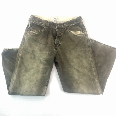 Pantalones de Colección Armani Exchange Para Hombres 33 Relajados Botón Mosca Grunge Rock Diseñador Foto 1 de 4