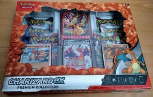 NUOVO E SIGILLATO! Pokemon TCG CHARIZARD EX Premium Collection Box 6x confezioni potenziatori - Foto 1 di 9