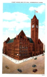 COURT HOUSE and CITY HALL Minneapolis, MN - Postcard - Picture 1 of 2