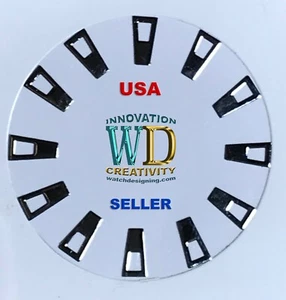 Watch Dial Hour SILVER Markers Triangle Numbers Numerals Small Miniature Parts - Picture 1 of 2