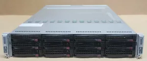 Supermicro SuperServer 6027TR-DTRF 2-Node Server X9DRT-HF 4x E5-2640v2 64GB Ram - Picture 1 of 3