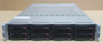 Supermicro SuperServer 6027TR-DTRF 2-Node Server X9DRT-HF 4x E5-2640v2 64GB Ram - Image 1 of 3