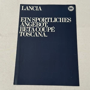 Lancia Beta Coupe Car Sales Brochure Catalog German Text - Picture 1 of 3