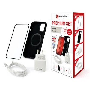 Schutzglas (10H) Hülle Ladekabel Netzstecker 4 in 1 Set für iPhone 15 - Zdjęcie 1 z 7