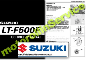 Suzuki LT-F500 VINSON Workshop Manual 2003 onwards LTF500 F Service Shop QUAD - Picture 1 of 2