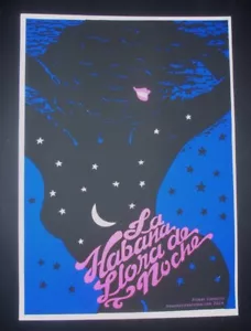 HAVANA CRIES AT NIGHT / Signed Cuban Screenprint Poster LIMITED EDITION CUBA ART - Picture 1 of 3