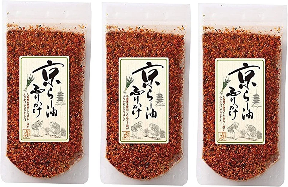 KYOTO SPRINKLE RICE SEASONING CHILLI FURIKAKE RA-YU RAYU OIL MAIKO 3 bag set - image 1 of 1