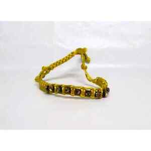 Avon Women’s Sentiment Rope Bracelet, Gold with Topaz Gemstones, Size 6-7 Wrist