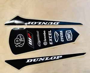 KTM Black Rear Fender Graphic Decal KTM 250 350 450 EXC XC XCF SX SX-F 2016-2019 - Foto 1 di 3