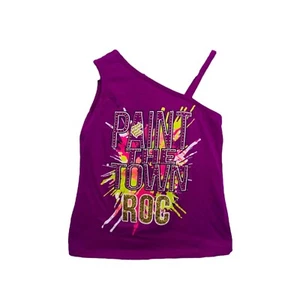 Mädchen Größe 4T Tanktop Shirt Rocawear lila asymmetrisch - Bild 1 von 4