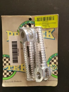 New Pro-Tek PPG-300C CHROME Pro Lite Rider Foot Pegs for 1987-12 Honda CBR 600 - Picture 1 of 2