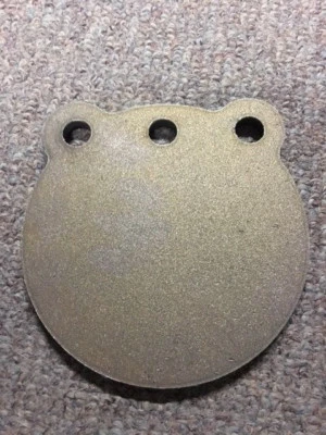 OWL CREEK FABRICATION A36 Steel Target Gong 6" x 5/8" Three Hole Pistol Plate IDPA! WITH FREE HOOKS!