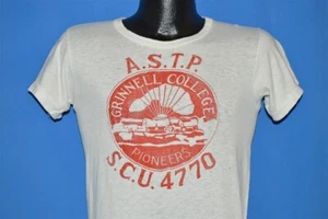 vintage 40s GRINNELL COLLEGE ASTP ARMY SPECIALIZED TRAINING PROGRAM t-shirt S - Picture 1 of 4