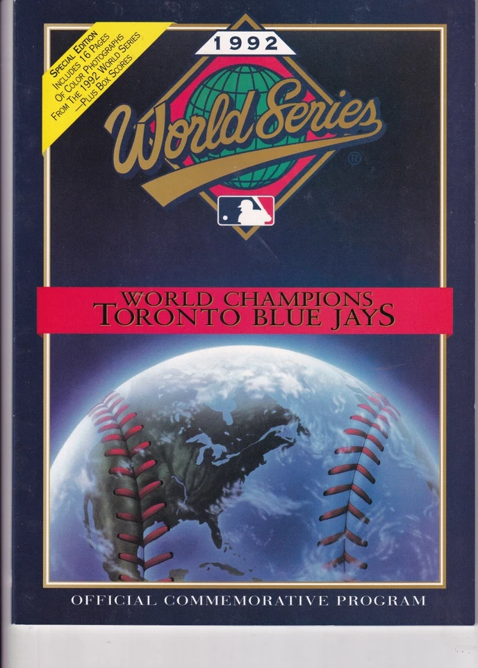 1992 WORLD SERIES PROGRAM - BLUE JAYS  BRAVES - Image 1 of 1