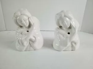 Set of 2 Geisha Girl With Fan Tiki Mugs DW121 White Ceramic - Picture 1 of 7
