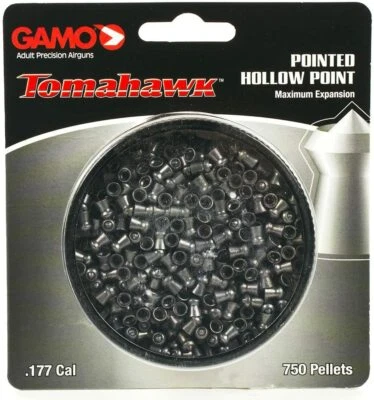 Gamo Tomahawk Pointed Hollow Point .177 Caliber Pellets Clampack (750 Counts) - Image 1 of 2