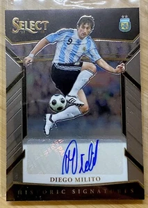 2017 Select Historic Signatures Soccer Diego Milito /299 Argentina - Picture 1 of 3