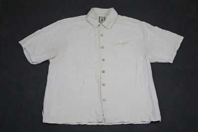 Camisa Jamaica Jaxx Adulto Extra Grande Beige Hawaiana 100% Seda Abotonada Para Hombres Foto 1 de 4