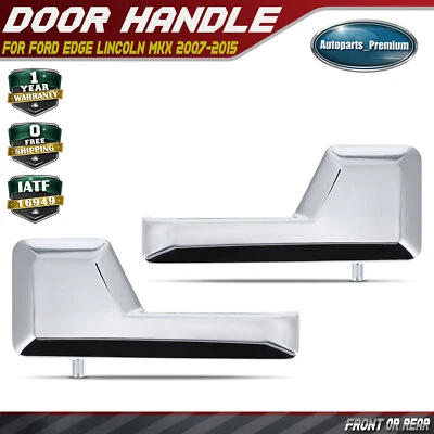 2x Manija de puerta interior cromada delantera o trasera para Ford Edge Lincoln MKX 2007-2015 Foto 1 de 4