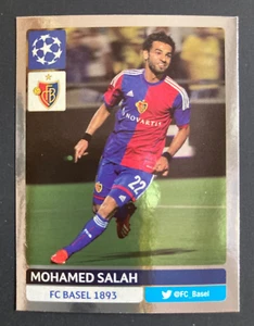2013-14 Panini Champions League 302 Mohamed Salah Basel foil rookie sticker MINT - Picture 1 of 2