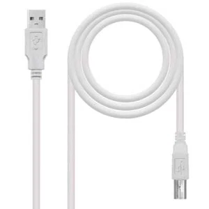 NANOCABLE Cable USB 2.0 para Impresora Tipo A/M-B/M Beige 10.01.0103 1,8m - Imagen 1 de 6