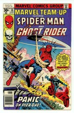 Marvel Team-Up #58 1977 VG+ 1st Series Ghost Rider Spider-Man Marvel Comics