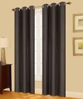 1 BROWN SOLID PANEL THERMAL LINED BLACKOUT GROMMET WINDOW CURTAIN SSS 84"