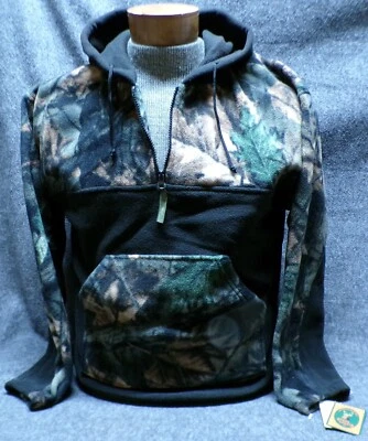 Trail Crest Camo Fleece Hoodie Size X-Large 18-20 Chest 22" - Image 1 of 4