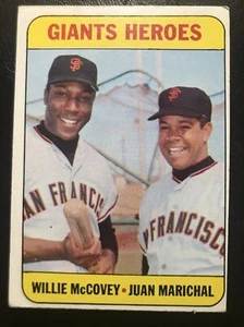 Willie McCovey / Juan Marichal 1969 Topps #572 GIANT HEROES - Bild 1 von 2