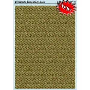 Impresión Escala 018-Camuflaje Calcomanía Avión 1:35 Wehrmacht camuflaje Parte 1 Tobogán acuático - Imagen 1 de 24