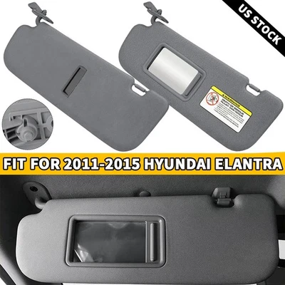 Parasol derecho e izquierdo gris sin luz para Hyundai ELANTRA 2011-2014 1,8 L 2,0 L* Foto 1 de 4