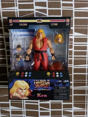 Figura de acción Ken Masters Ultra Street Fighter II 6" Jada Toys Foto 1 de 3