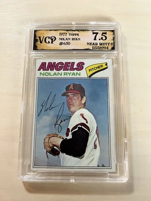Nolan Ryan Graded 1977 Topps Near Mint+ 7.5! #650 Astros PCAA PSA BGS SGC - Image 1 of 2