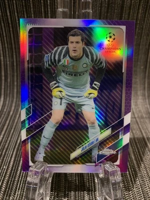2020-21 Topps Chrome UCL - #88 Julio Cesar Purple Refractor SP - Image 1 of 2