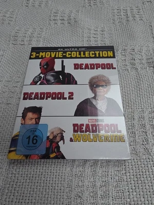 Deadpool 3 Film Boxset - 4K Ultra HD Bluray NEW German Import Inc English Audio - Image 1 of 4