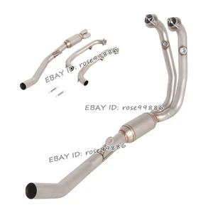 Slip-On For CF-MOTO 450 MT 2024-2025 Motorcycle Exhaust Front Pipe Link System - Picture 1 of 7