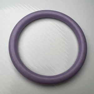 Vintage Retro 70s 80s Lavender Acrylic Resin Space Bangle Bracelet - Picture 1 of 8