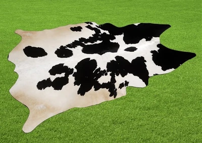 100% New Cowhide Rugs Area Cow Skin Leather (48" x 43") Cow hide SA-5628 - Image 1 of 3